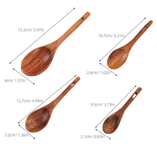 4Stk Vintage Kaffeelöffel Set Für Bohnen Backen 1