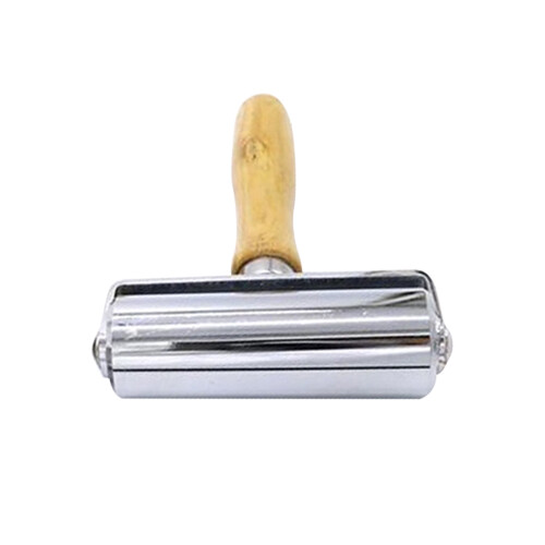 Smoother with Steel Roller and Comfortable Wooden Handle