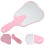 Zahnförmiger Handspiegel Mit , , Kunststoff, Rosa 2