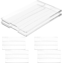 6 Praktischer Schildhalter 10,00x7,90x0,30cm Transparent