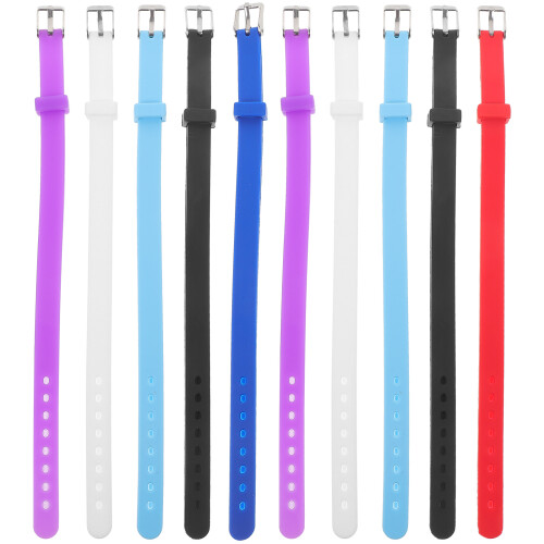 14 Einfarbiges Silikon Armband Für Kinder ( )