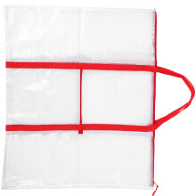 Sac De Transport D'œuvres En PVC Rouge Avec Poche De Rangement