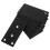 Flat Rechte Beugels Rvs Zwart 12 Stks 5