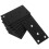 Flat Rechte Beugels Rvs Zwart 12 Stks 9
