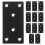 Flat Rechte Beugels Rvs Zwart 12 Stks 4