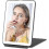 (Black) Portable Rechargeable Lighted Makeup Mirror - Foldable LED Travel Compact Design 1
