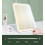 (Black) Portable Rechargeable Lighted Makeup Mirror - Foldable LED Travel Compact Design 5