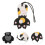 Suitcase Naamtags Kattepoot Zwart Rubber 1-Pack 10