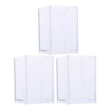 3Stk Transparente Acryl Stifthalter Vase Für Schreibtisch Und Kosmetik