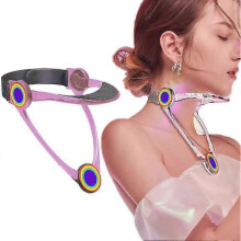 (Pink) Adult Adjustable Neck Brace Household Cervical Spine Correction Protector Medical Support Collar