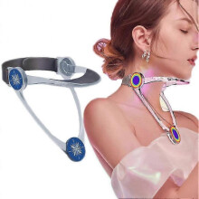 (Transparent) Adult Adjustable Neck Brace Household Cervical Spine Correction Protector Medical Support Collar