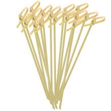 100Stk Einweg Knoten Spieße 12Cm Für Cocktailparty Grillabend