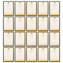 20Stk Graduation Cards Aus Papier in Verschiedenen Farben Für Feier