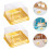 1 Set 100 Kunststoff Quadratische Eigelb Puff Verpackungsbox 50 G 11