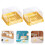 1 Set 100 Kunststoff Quadratische Eigelb Puff Verpackungsbox 50 G 9