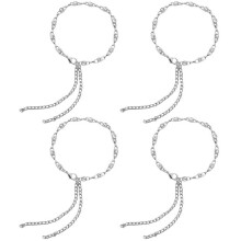 4St Schnürsenkel Schuhkette Legierung Absatz Miss Folge Nicht