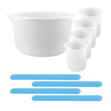 1 Set -Messbecher-Werkzeugkasten Silikagel-Kristall-Epoxy