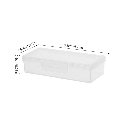 4 Baumwollstäbchenhalter Transparente Box Spender 2