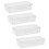 4 Baumwollstäbchenhalter Transparente Box Spender 10