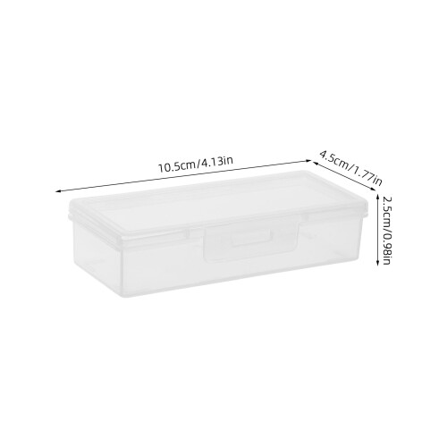 4 Baumwollstäbchenhalter Transparente Box Spender 1