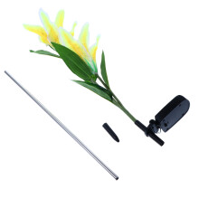 1St Solarlilie Dekorative Leuchte Seidenstoff LED