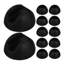 Worgeous 12 Tischbein Pads Spalt Schaumstoffclip Schwarz