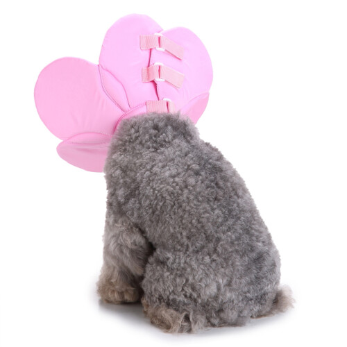 Dog Wound Cone Protective Pink Flower Cloth 1pcs 2