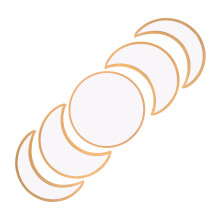 Moon Phase Spiegel Wanddekoration Gold 5