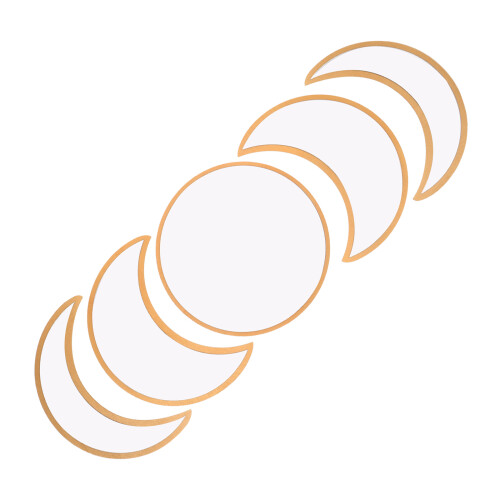 Moon Phase Spiegel Wanddekoration Gold 5