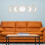 Moon Phase Spiegel Wanddekoration Gold 5 5
