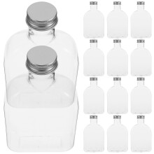 15 St 12 Oz/350 Ml Kunststoff Saftflaschen Mit Deckeln