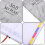Black PU Planner Notebook Multi-Function Daily Writing Organizer 6
