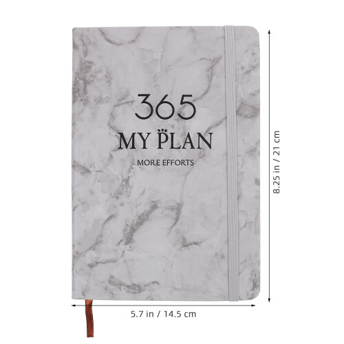 Black PU Planner Notebook Multi-Function Daily Writing Organizer 1