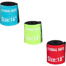 Mlins 3St Polyester Becken Tape Becken Übepolster Stummpolster Gurte