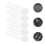 5 Sets Nagelkunst Weergavebakje Kleurtest Plastic 3
