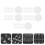 5 Sets Nagelkunst Weergavebakje Kleurtest Plastic 2