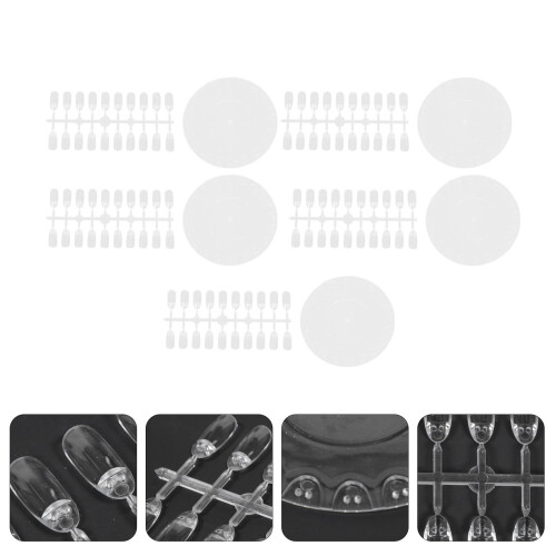 5 Sets Nagelkunst Weergavebakje Kleurtest Plastic 1