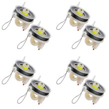 8 Pcs Trip Wire on Reusable Reel (85ft),Trip Wire for Perimeter Trip Alarm 12 Gauge and Trip Wire A