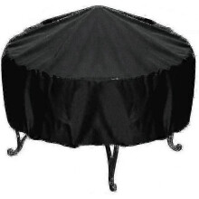 (86*36cm) Bbq Cover Round Barbecue Cover Waterproof Heavy Duty Kettle Bbq Cover Round Bbq Grill Cover Outdoor Garden Grill Protection Uv Resistant