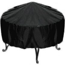 (122*45cm) Bbq Cover Round Barbecue Cover Waterproof Heavy Duty Kettle Bbq Cover Round Bbq Grill Cover Outdoor Garden Grill Protection Uv Resistant
