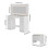 Living And Home Modern LED Illuminated Mirror Dressing Table Stool Set-Large Mirror& Storage Space, Adjustable Brightness 9