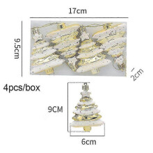 (gold tree) Christmas Pendants Boxed Painted Icicle Cone Candy Ball Xmas Tree Ornaments Noel Christmas Home Decor New Year 2023 Navidad