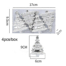(silver tree) Christmas Pendants Boxed Painted Icicle Cone Candy Ball Xmas Tree Ornaments Noel Christmas Home Decor New Year 2023 Navidad
