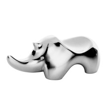 Multifunktionale Essstäbchenhalter Rhino Form Silber 1 Satz