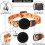 Adjustable Cat Collar for Compatible with Airtag, Orange, 1.0*20-30, 1 piece 2