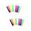 40 Silikon Snap Armband 12 Farben Bunt Gemischt 7