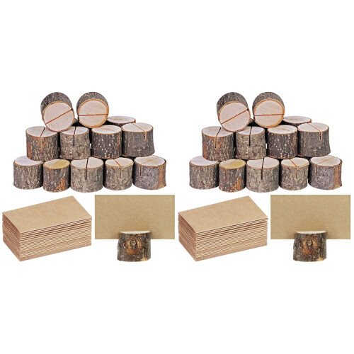 2 Sets Tischschilder Schreibtisch Bildhalter 1