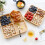 4 Snack Servierplatte Tablett Tabletts Serviergeschirr 6