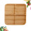 4 Snack Servierplatte Tablett Tabletts Serviergeschirr 7