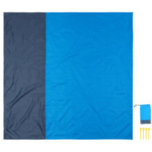 1Stk Strandmatte Blau Wasserfeste Picknickdecke Leicht Zum Camping